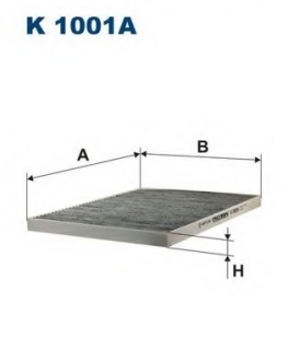 Фильтр, воздух во внутренном пространстве FILTRON K1001A (фото 1)