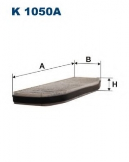 Фильтр, воздух во внутренном пространстве FILTRON K1050A (фото 1)