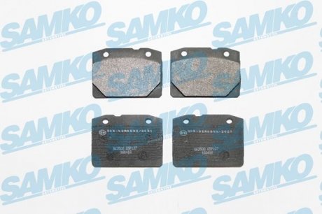 Комплект тормозных колодок, дисковый тормоз SAMKO 5SP127 (фото 1)