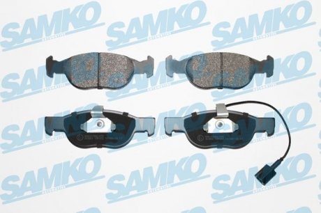 Комплект тормозных колодок, дисковый тормоз SAMKO 5SP652 (фото 1)