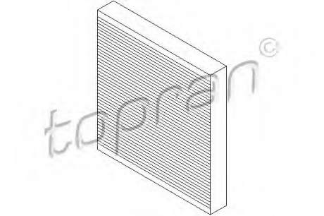 Фильтр, воздух во внутренном пространстве TOPRAN / HANS PRIES 207 622 (фото 1)