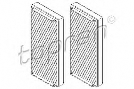 Фильтр, воздух во внутренном пространстве TOPRAN / HANS PRIES 400 208 (фото 1)