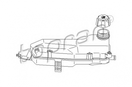 Компенсационный бак, охлаждающая жидкость TOPRAN / HANS PRIES 700 336 (фото 1)