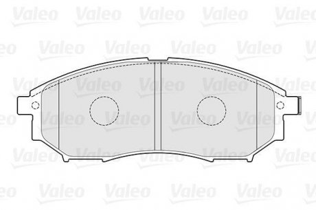 Комплект тормозных колодок, дисковый тормоз Valeo 301337 (фото 1)