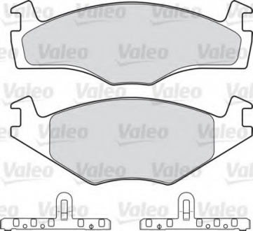 Комплект тормозных колодок, дисковый тормоз Valeo 598258 (фото 1)