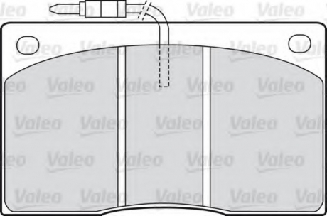 Комплект тормозных колодок, дисковый тормоз Valeo 598374 (фото 1)