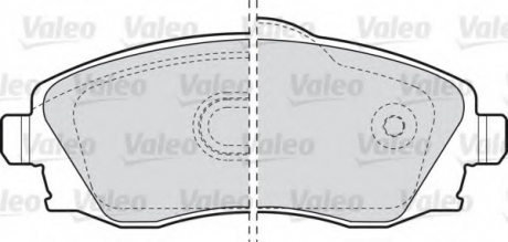 Комплект тормозных колодок, дисковый тормоз Valeo 598456 (фото 1)