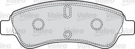 Комплект тормозных колодок, дисковый тормоз Valeo 598464 (фото 1)