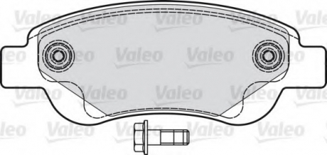 Комплект тормозных колодок, дисковый тормоз Valeo 598718 (фото 1)