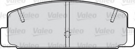 Комплект тормозных колодок, дисковый тормоз Valeo 598780 (фото 1)