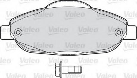 Комплект тормозных колодок, дисковый тормоз Valeo 598927 (фото 1)