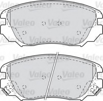 Комплект тормозных колодок, дисковый тормоз Valeo 601047 (фото 1)