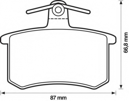 Комплект тормозных колодок, дисковый тормоз Bendix 571350B (фото 1)
