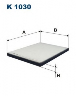 Фильтр, воздух во внутренном пространстве FILTRON K1030 (фото 1)