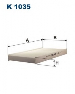 Фильтр, воздух во внутренном пространстве FILTRON K1035 (фото 1)