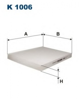 Фильтр, воздух во внутренном пространстве FILTRON K1006 (фото 1)