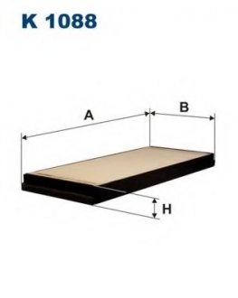 Фильтр, воздух во внутренном пространстве FILTRON K1088 (фото 1)