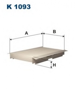 Фильтр, воздух во внутренном пространстве FILTRON K1093 (фото 1)