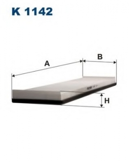 Фильтр, воздух во внутренном пространстве FILTRON K1142 (фото 1)