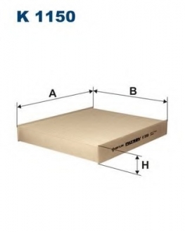 Фильтр, воздух во внутренном пространстве FILTRON K1150 (фото 1)