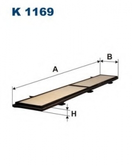 Фільтр салону FILTRON K1169 (фото 1)