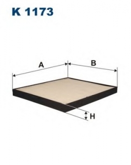 Фильтр, воздух во внутренном пространстве FILTRON K1173 (фото 1)