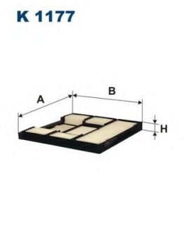Фильтр, воздух во внутренном пространстве FILTRON K1177 (фото 1)