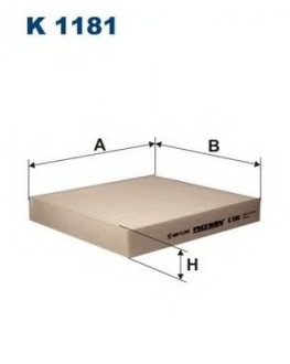 Фильтр, воздух во внутренном пространстве FILTRON K1181 (фото 1)