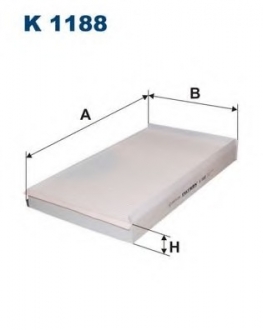 Фильтр, воздух во внутренном пространстве FILTRON K1188 (фото 1)