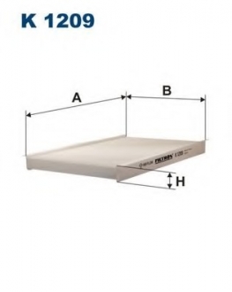 Фильтр, воздух во внутренном пространстве FILTRON K1209 (фото 1)