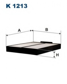 Фильтр, воздух во внутренном пространстве FILTRON K1213 (фото 1)