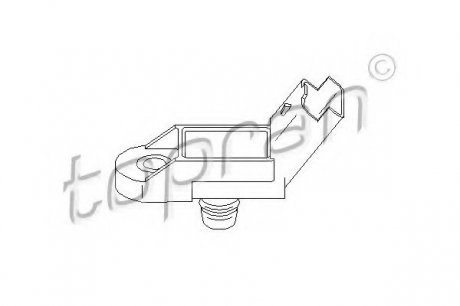 Датчик, давление во впускном газопроводе TOPRAN / HANS PRIES 721 622 (фото 1)