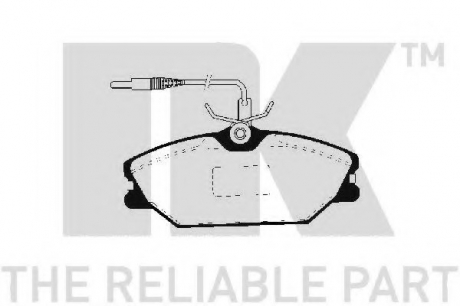 Комплект тормозных колодок, дисковый тормоз NK 223925 (фото 1)