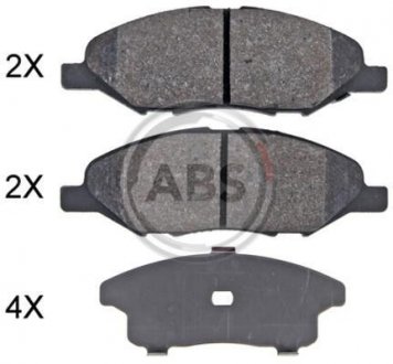 Фото колодки тормозные дисковые (ABS) A.B.S. 35131 Колодки тормозные дисковые (ABS) A.B.S. 35131