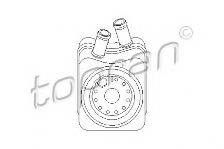 Масляный радиатор, двигательное масло TOPRAN / HANS PRIES 101 448 (фото 1)