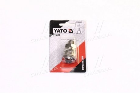 Швидкознімна муфта із зовніш. різьбленням o = 1/4" YATO YT-2390 (фото 1)