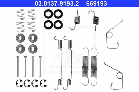 Комплектующие, тормозная колодка ATE 03.0137-9193.2 (фото 1)