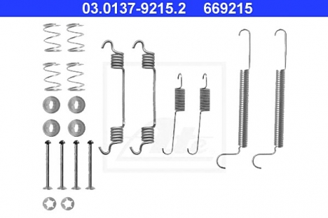 Комплектующие, тормозная колодка ATE 03.0137-9215.2 (фото 1)