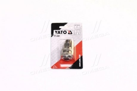 Швидкознімна муфта із зовніш. різьбленням o = 3/8" YATO YT2391 (фото 1)