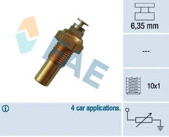 Датчик, температура охлаждающей жидкости FAE 32100 (фото 1)