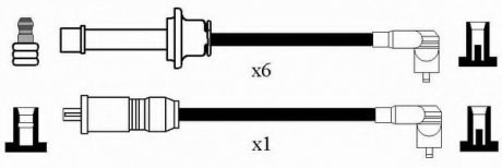 Дроти запалення, набір NGK RCAR201 (фото 1)