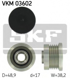 Механизм свободного хода генератора SKF VKM 03602 (фото 1)