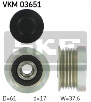 Механизм свободного хода генератора SKF VKM 03651 (фото 1)