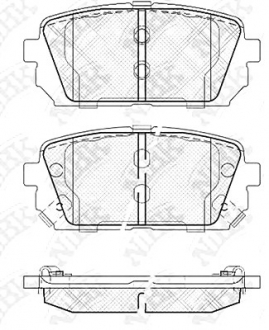 - колодки дисковые задні NiBK PN0426 (фото 1)