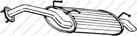 Задній. глушник,випускна сист. BOSAL 165-153 (фото 1)