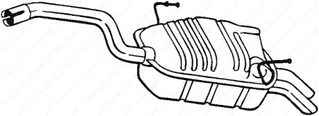 Глушитель выхлопных газов конечный BOSAL 190-903 (фото 1)