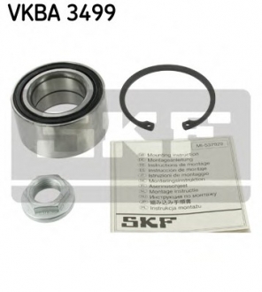 Набір підшипника маточини колеса SKF VKBA 3499 (фото 1)