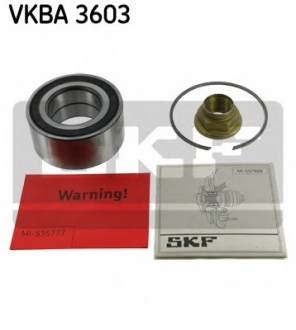 Підшипник колеса,комплект SKF VKBA 3603 (фото 1)