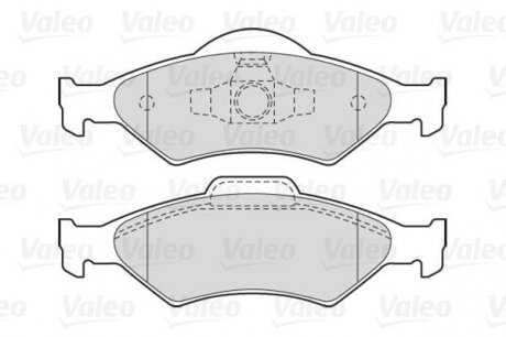 Колодки тормозные передние Valeo 301563 (фото 1)