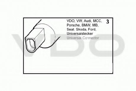 Моторчик омывателя фар AUDI/VW VDO 246086001002Z (фото 1)